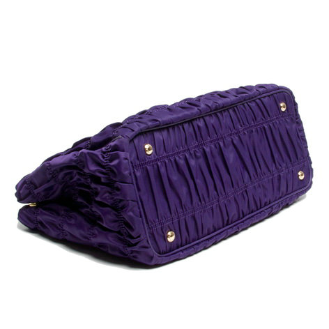 2014 Prada gaufre nylon fabric tote bag BN2390 purple